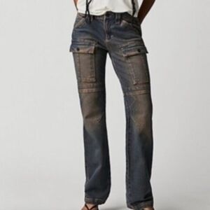 Nwt Free People We The Free Dream Maker Relaxed Mid-Rise Jeans Size 29